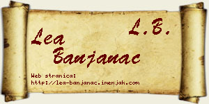 Lea Banjanac vizit kartica